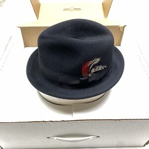 Henry The Hatter Wool Hat Medium Giorgio Cellini Motown lux New W/ Box Tags